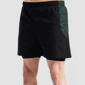 Shorts de sport personnalisés pour hommes, pour la compétition de physique, la musculation et le fitness, shorts 2 en 1. - Product Image 3