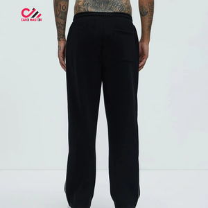 Chándales de invierno de alta calidad para hombre, talla grande, con diseño de pedrería, cremallera, lavado ácido, 100% algodón, holgados, con estampado y logotipo personalizado. - Product Image 5