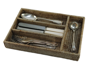 Plateau de service en rotin durable marron foncé bon marché en gros nouveau plateau de table basse rentable pour l'organisation de la maison - Product Image 6