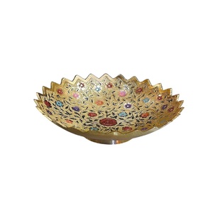 Frutero de Latón Decorativo con Forma de Pétalo, Tazón Tradicional Indio para Frutos Secos - Product Image 6