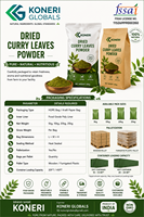Poudre de feuilles de curry 100 % pure déshydratée, arôme intense, qualité alimentaire pour applications culinaires, assaisonnements pour la transformation alimentaire, vente en gros