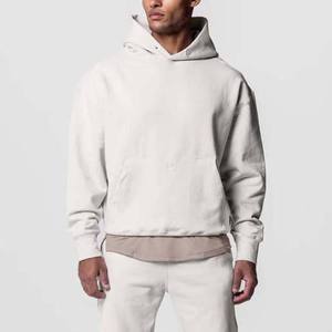 เสื้อฮู้ดผู้ชายสีพื้นทรงปกติ ผ้าฝ้ายถักเฟรนช์เทอร์รี่ 100% สวมใส่สบาย - Product Image 1