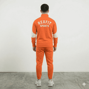 Wholesale Custom Logo Men's Tracksuits Blank Pullover Streetwear Solid Vintage <b>Oversize</b> Two Piece <b>Jogger</b> Set Men's Tracksuits - Product Image 3