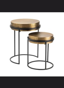 Nuevas mesas de centro industriales modernas con estructura de hierro negro para muebles de sala de estar. - Product Image 6