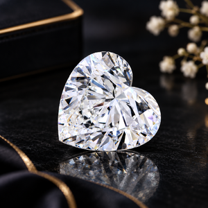 Diamant de laboratoire de 10,00 carats, taille brillant en forme de cœur, F VVS2 |   Diamant de qualité supérieure en forme de cœur - Product Image 2