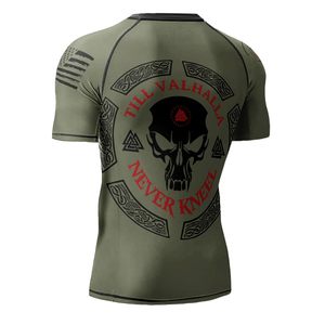 เสื้อแรชการ์ดสั่งทำพิเศษสำหรับทุกเพศ OEM ซับลิเมชั่น UPF 50 ป้องกันรังสียูวีสำหรับดำน้ำ ผ้าโพลีเอสเตอร์รัดรูป ขายส่งจากโรงงาน OEM - Product Image 5