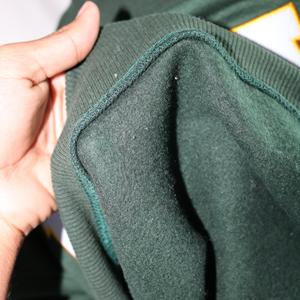 Sudadera BEARS HUNTER GREEN con Cuello Alto, 100% BLANCA, Apliques Bordados, Cuello Ancho, CLUSH SPORTS - Product Image 5