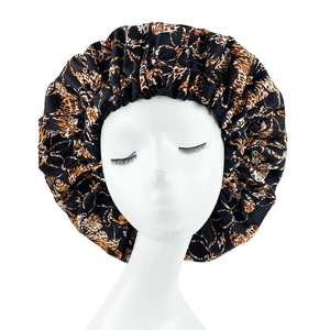 African Print Extra Large Satin <b>Bonnet</b> for Women Double Layer Reversible Sleep Night Cap for Curly Hair Women Head Cover <b>Bonnet</b> - Product Image 2