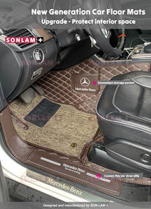 Wholesale ODM Nano Carbon Leather Car Mats Luxury <b>Accessories</b> for Cars Custom Car Floor Mats Mercedes Benz GLE-Class Full Set - Product Image 3