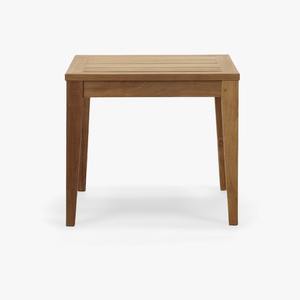 Mesa de Centro Rectangular de Madera de Teca Sólida con Tablero de Listones, Acabado Natural, Estilo Moderno Rústico, Muebles de Exportación para Interiores y Exteriores, Indonesia - Product Image 4