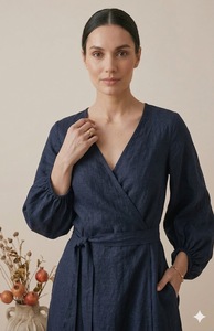 Vestido Largo sin Mangas con Cuello en V para Mujer, Estilo Vintage, Holgado, Transpirable, Formal, para Verano, Tela Personalizada, Diseño OEM - Product Image 4