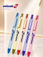 Stylos promotionnels de marque – Ensemble de stylos à bille à corps blanc pour le bureau et l'école – Couleurs attrayantes – Ensemble de stylos d'écriture de qualité supérieure