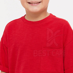 New Arrival Premium Quality Winter Basics Kid's Oversized T Shirts Casual Wear Breathable Comfortable Kid's Oversized T Shirts - Product Image 5