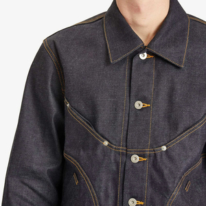 High Quality Premium Embroidered Denim Jacket for Men <b>Vintage</b> Ripped Slim Fit Casual Button Streetwear <b>Windbreaker</b> Outerwear - Product Image 6