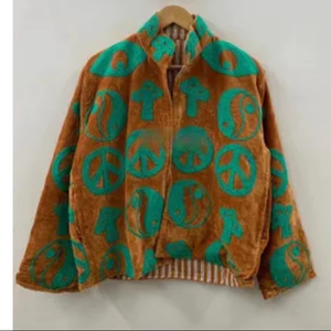 Handcrafted Suzani Velvet Jacket Floral Embroidered Winter <b>Coat</b> Bohemian Ethnic Outerwear Factory Direct Wholesale Price - Product Image 1
