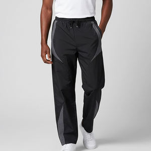 Custom Logo Reflective Piping Windbreaker Pants Men Streetwear Baggy <b>Nylon</b> Tracksuit Bottoms Hip Hop Loose Gym <b>Jogger</b> Trousers - Product Image 6