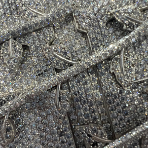 Pendentif personnalisé en or rose, or blanc et argent 925, serti de pierres, style hip-hop, bijoux fins, moissanite VVS certifiée IGI, idéal pour un cadeau - Product Image 2