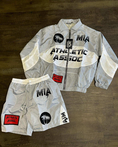 Ensemble court coupe-vent d'hiver personnalisé pour hommes – Survêtement personnalisable avec capuche – Tenue d'entraînement streetwear - Product Image 5