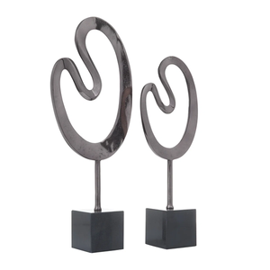 Sculpture en métal durable de qualité supérieure, art déco moderne, artisanat solide, ornement décoratif pour la maison, le salon, un cadeau d'anniversaire à un prix raisonnable - Product Image 4