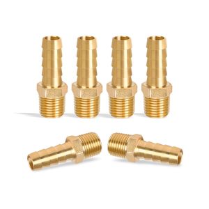 AOL Thread Female Joints Straight Pipe Brass Smooth <b>Quick</b> Connect Water <b>Connectors</b> hose Barb Male Adapter (AOL-051) - Product Image 3