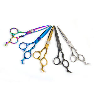 ヘアカットはさみプロフェッショナルホームステンレス鋼理髪サロン薄切りはさみキット - Product Image 3