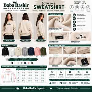 Women's Oversized <b>Black</b> Sweatshirt <b>Turtleneck</b> Full Sleeve Solid Anti-Pilling Lined Knitted Cotton Casual Autumn Style - Product Image 3