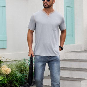 Camisetas personalizadas con logo para hombre, camisetas de algodón al por mayor, camisetas con cuello redondo, lisas para imprimir en grandes cantidades, camisetas de manga corta para hombre - Product Image 3