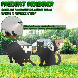 Letrero Fluorescente para Jardín de Halloween, 10 Estacas Decorativas para Casa Embrujada, Jardín, Patio, Letrero Fluorescente para Jardín de Halloween - Product Image 6