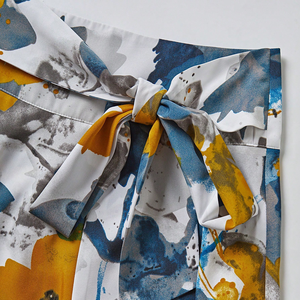 Jupe Polynésienne Professionnelle en Gros, Style Bohème Chic Moderne, avec Détail de Bordure à Pompons, Logo Personnalisé Imprimé - Product Image 4