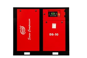 เครื่องอัดอากาศแบบสกรูอุตสาหกรรม DEW 50 แรงม้า (37 กิโลวัตต์) แบบติดตั้งถาวร ใช้ไฟฟ้ากระแสสลับ มอเตอร์ประสิทธิภาพสูงสำหรับงานหนัก ใช้งานต่อเนื่องได้อย่างมั่นคง - Product Image 1