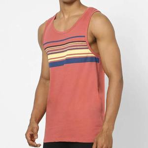 Camisetas de Tirantes Personalizadas de Alta Calidad para Hombre, Tejidas, Transpirables, de Poliéster/Algodón, con Logotipo Frontal, de Secado Rápido, Casuales, para Gimnasio, Fitness y Moda, OEM - Product Image 1