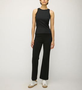 Débardeur côtelé ajusté pour femme, taille unique, respirant, sans couture, gaine amincissante, logo personnalisé, style athlétique minimaliste, coupe classique - Product Image 3