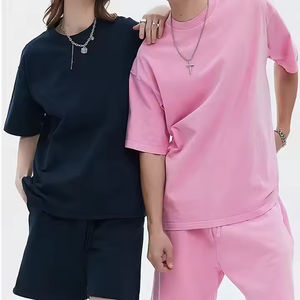 Ensemble homme personnalisé 2026 : T-shirt à capuche uni léger 280 g/m² en coton épais et short de sport 100 % coton coupe classique - Product Image 5