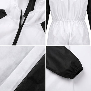 Combinaisons de sécurité jetables, vêtements de travail non tissés avec capuche, taille et poignets élastiques pour l'industrie - Product Image 6