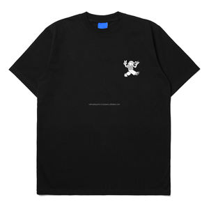 Venta al por mayor de camisetas de los hombres de rizo francés 100% algodón de serigrafía Logo de gran tamaño Streetwear Camisetas para los hombres - Product Image 3