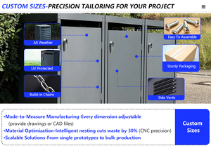 Step Trasn Can &amp; Garbage Recycling Bins Galvanized Steel Waste <strong>Trash</strong> Garbage Bin Outdoor Shed Steel Wheelie Bin - Product Image 3