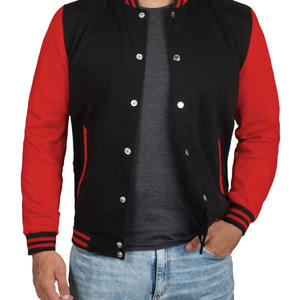 Chaqueta universitaria de béisbol tipo bomber de algodón para hombre al por mayor, para deportes universitarios, abrigo de invierno para exteriores con decoración bordada - Product Image 1