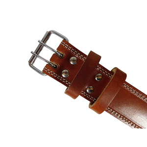 OEM Custom Leather Weightlifting Belt Powerlifting Belt Factory Manufacturer Heavy Duty Adjustable Gym Belt <b>Back</b> <b>Support</b> - Product Image 3