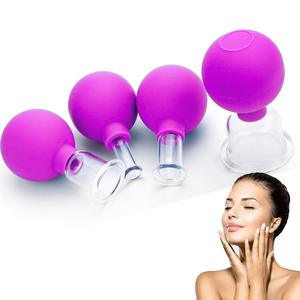 Kit de ventouses faciales personnalisables – Massage du visage par aspiration sous vide, ventouse faciale en silicone <span class=keywords><strong>anti</strong></span>-<span class=keywords><strong>cellulite</strong></span> pour les yeux et le visage - Product Image 1