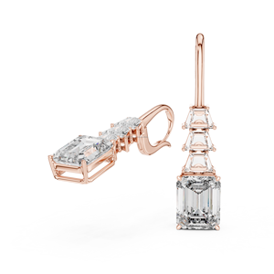 Pendientes de Botón Cuadrados con Corte Princesa, Chapados en Oro de 10K, con Diamantes Cultivados en Laboratorio, Plata de Ley 925, Joyería de Lujo para Mujer, BEAD BLISS - Product Image 1