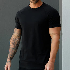 T-shirt surdimensionné en coton tricoté pour homme, style streetwear, avec impression de logo personnalisé, tissu anti-plis et respirant - Product Image 3