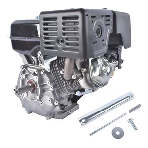 Motore a Benzina 389cc 13HP con Albero Orizzontale, 4 Tempi OHV, Avviamento a Strappo, per Go-Kart, Colore Nero - Product Image 5