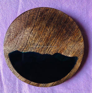 Posavasos de Madera de Olivo Decorativos y Artísticos de Resina Epoxi Moderna Ecológica al por Mayor, Almohadilla Aislante, Posavasos de Madera Personalizados de la India - Product Image 6