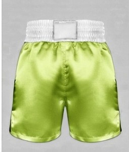 Pantalones Cortos de Boxeo Unisex K4 Verdes, Sublimación con Logotipo Estampado, Corte Holgado, Transpirables, Poliéster/Algodón 140g, Adulto - Product Image 2