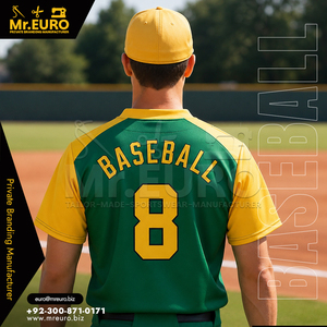 Maillot de baseball personnalisé en gros unisexe à manches courtes col en V anti-bactérien imprimé par sublimation devant raglan deux boutons équipe 100% - Product Image 4