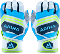 Gants de frappeur de baseball personnalisables en gros, 100 % cuir véritable, doigts entiers, confortables, durables, adhérence professionnelle, antidérapants, fermeture auto-agrippante