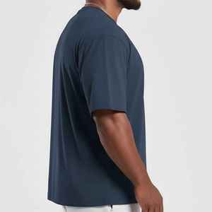 Camiseta de Cuello Redondo Ligera de Algodón 100% Estilo Hip Hop Urbano, Corte Oversize, Transpirable y Antiarrugas para Gimnasio - Nueva Colección 2026 - Product Image 2