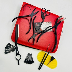 Custom Logo Microlink Tool Kit for Hair <b>Extensions</b> – Stainless Steel Pliers, Razor & Case | OEM Tape-In & Micro <b>Bead</b> Tools Set - Product Image 4