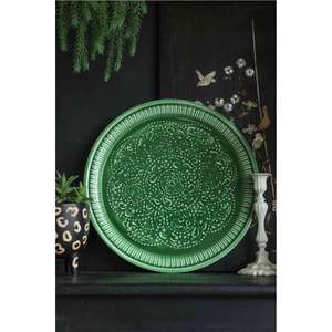 Handmade Golden Bird Enamel Serving Tray - <b>Rectangle</b> Metal Decorative Tray for <b>Coffee</b> <b>Table</b> & Home Decor - Luxury Giftware - Product Image 4