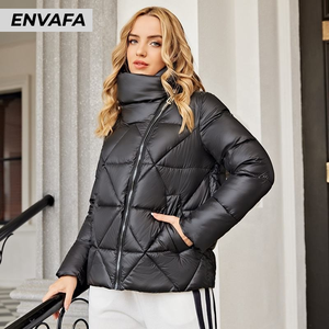 Chaqueta de Invierno Larga Personalizada para Mujer, Chaqueta Impermeable con Logotipo y Características Personalizables - Product Image 4